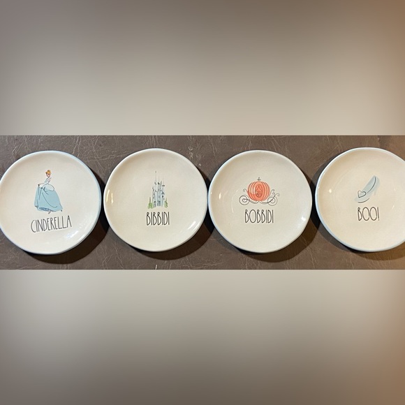 Rae Dunn Dining Set Of 4 Cinderella Dessert Sizes Plates Poshmark